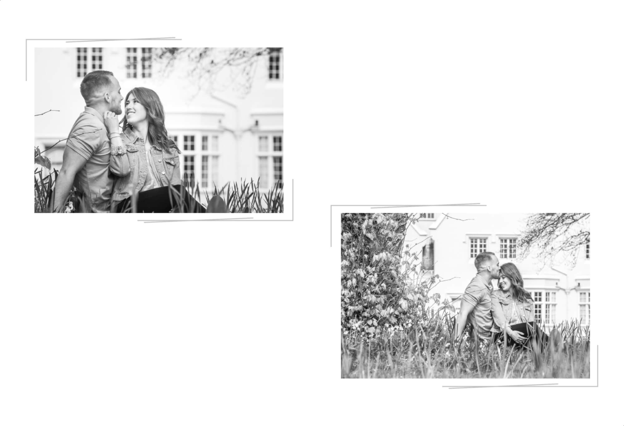 Two pre wedding images of Erin and Fraser by John Fox