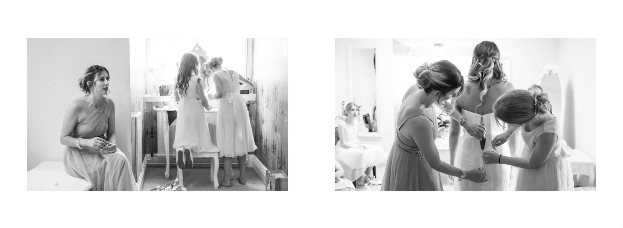 Wedding Photography Warwickshire: bridal preparations at Dunchurch Park