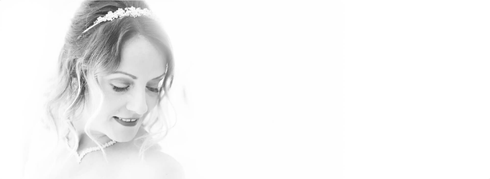 Wedding Photographer Warwickshire: Wedding album page design showing the bride