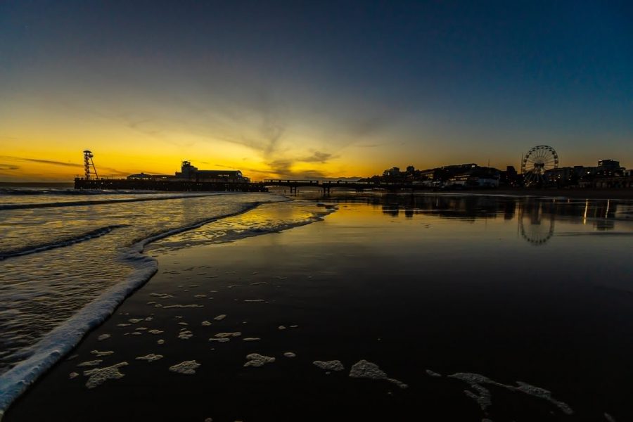 Beach at sunset. Personal project by John Fox photography.
