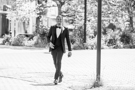 Groom arriving at the Church in Kings Heath, Birmingham