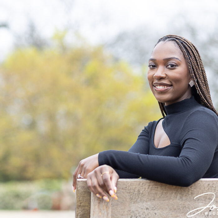 Pre-wedding photograph of the Bride-to-be at Edgbaston Park Hotel