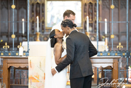 You may now kiss the bride - John Fox Wedding Photography