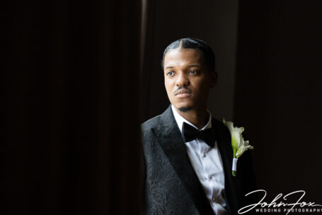 Portrait using natural light on the groom