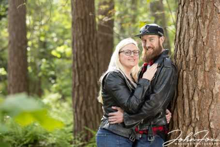 Pre-wedding shoot in a Northamptonshire woodland. John Fox Wedding Photography