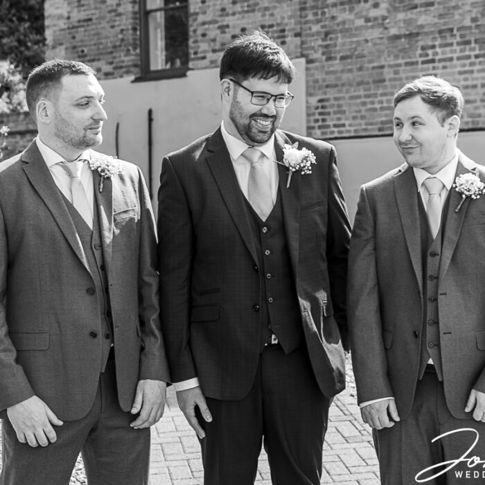 The groom waiting for the bride. Image captured by John Fox Wedding Photography