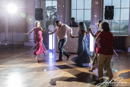 The wedding dancefloor celebrations at Stowe House