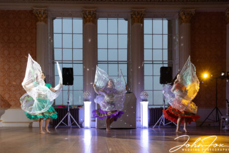 A dancing spectacle at Stowe House. Photo by John Fox Wedding Photography