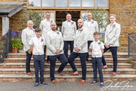 The groom's entourage. Photo by John Fox Wedding Photography.