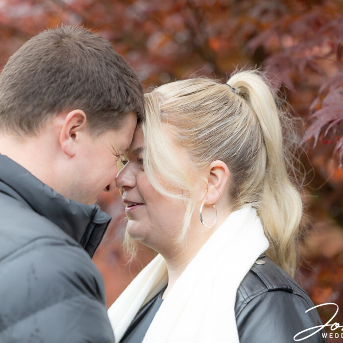 Zoe and Joshua in the gardens and grounds of Ashridge House, Hertfordshire. Image by John Fox Wedding Photography.