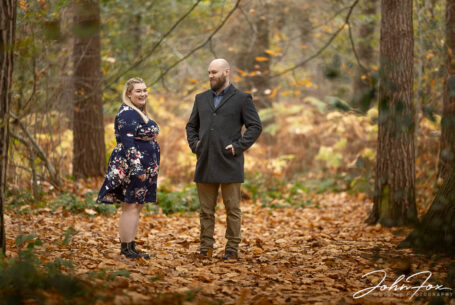 Autumnal Pre-Wedding Shoot in Northamptonshire