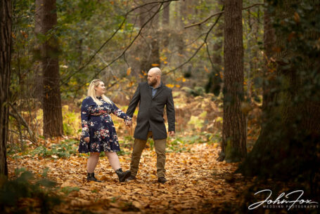 Autumnal Pre-Wedding Shoot in Northamptonshire