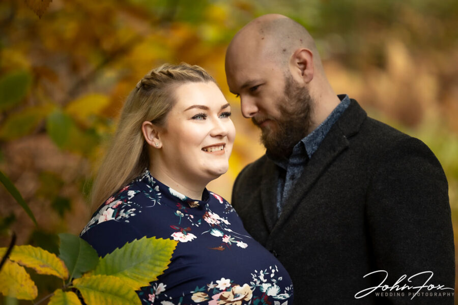 Autumnal Pre-Wedding Shoot in Northamptonshire