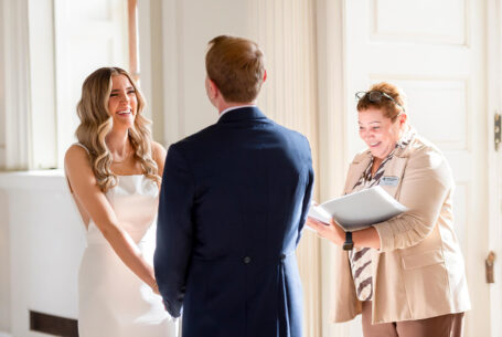 Wedding Ceremony at Chicheley Hall. Image by John Fox