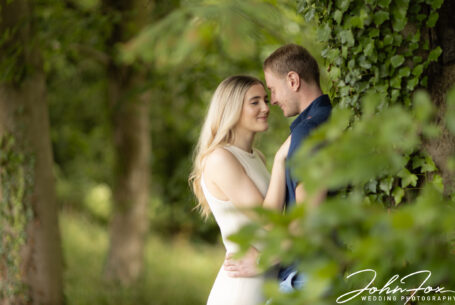 Pre-wedding shoot in the grounds of Chicheley Hall.