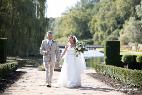 Wedding Photographer Coventry and Warwickshire. Bride and groom wedding photograph in the grounds of Coombe Abbey.
