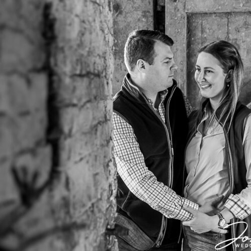 Pre wedding image taken on the family farm in Derby.