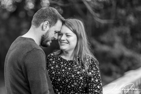 Bride and Groom to be on their pre-wedding shoot at Kilworth House Hotel in Leicestershire