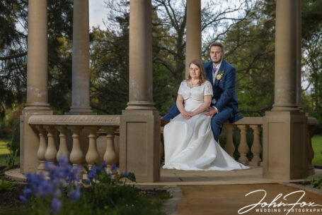 Bride and groom at Kilworth House. Photo by John Fox Wedding Photography.