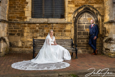 Wedding photograph in the town of Market Harborough, Leicestershire