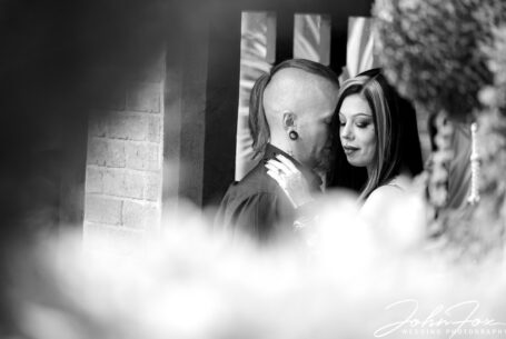 Bride and groom on their pre-wedding shoot at Moreteyne Manor