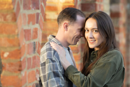 Pre-wedding shoot of the happy couple-to-be at Eversholt Hall in Bedfordshire