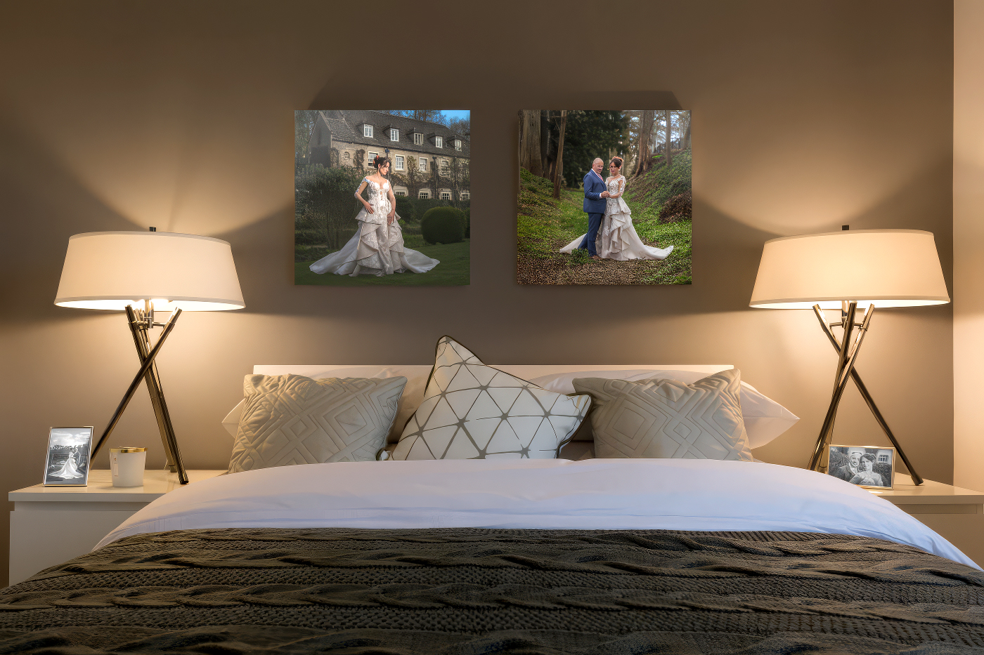Your wedding photographs as stunning wall art by John Fox Wedding Photography, UK