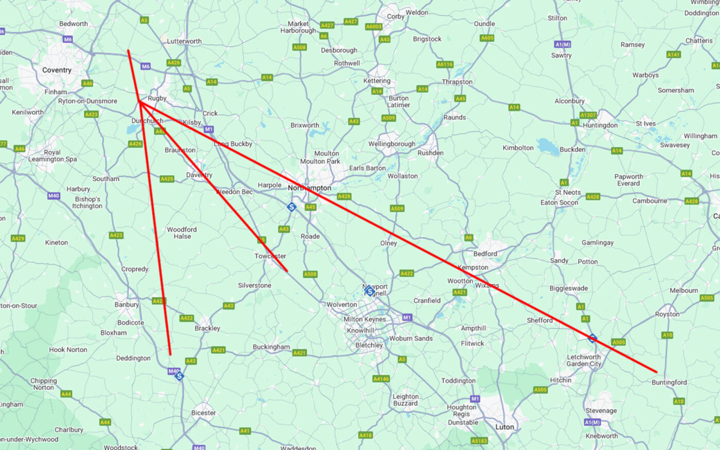 The Venue Group and John Fox Wedding Photography. A map showing the wedding venue locations in the UK.