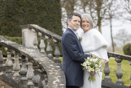 Valentine’s Weekend Wedding Photography in Fawsley Hall gardens