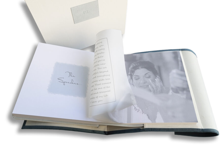 Manor by the Lake-Wedding Album showing the speeches pages