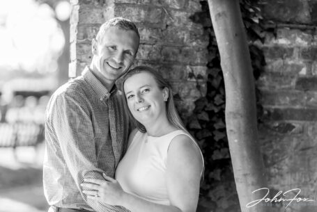 Happy couple on their pre-wedding shoot at Ansty Hall