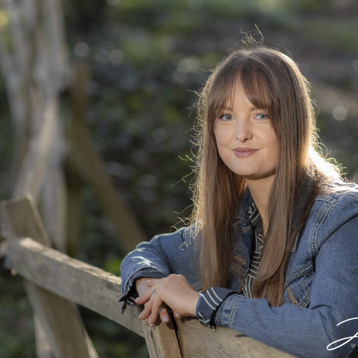 Emma the bride-to-be at St Mary Magdalene Church in Cottingham. Image by John Fox Wedding Photography.