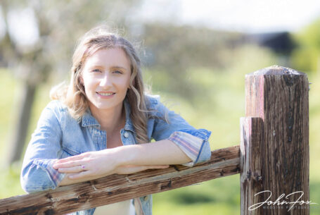 Bride to be portrait on pre-wedding shoot in Oxfordshire