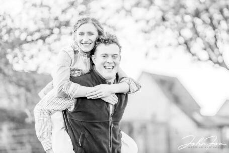 Fun on the pre-wedding shoot. Piggyback for the bride-to-be.