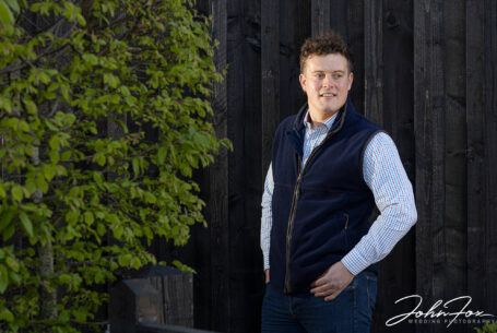 Image of the groom to be taken on a pre-wedding shoot in Oxfordshire