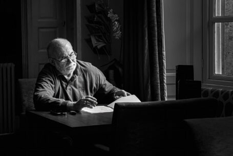 A vicar at his desk