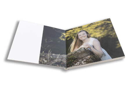 Wedding Guest Book showing image of the bride to be at Ansty Hall