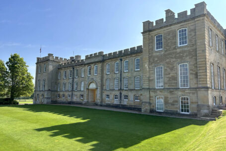 Kimbolton Castle in the sunshine