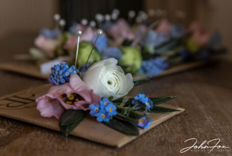 Image showing grooms button hole and other flowers by John Fox