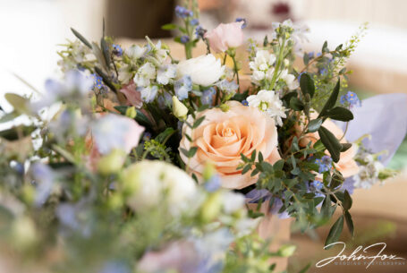 Wedding photography Wiltshire. Image of the Brides and bridesmaids flowers.