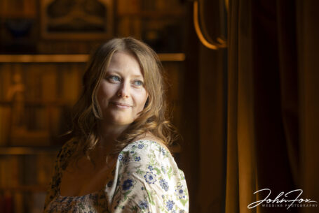 Bride-to-be on her pre-wedding shoot at Ansty Hall