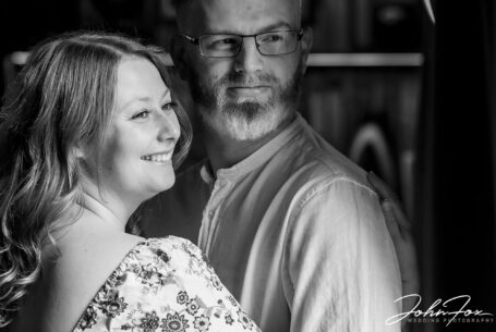 Inside image at Ansty Hall. Pre-wedding photo of the happy couple Natalie and Simon