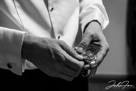 Groom getting ready at Ansty Hall. Wedding Photography by Recommended Photographer