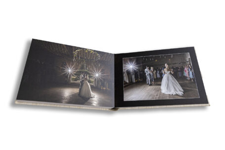 Beautiful Wedding Album from a Wedding in Wiltshire. The couple's first dance.