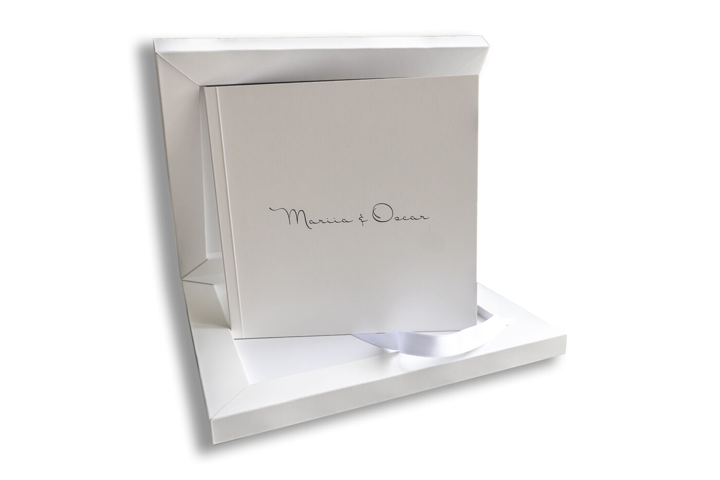 Bespoke wedding guest book photographed at Kilworth House in Leicestershire by John Fox Wedding Photography.