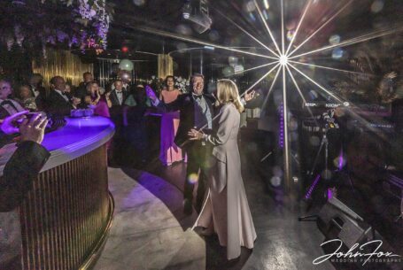 Celia and Adam’s First dance at their wedding celebration at Grantley Hall.