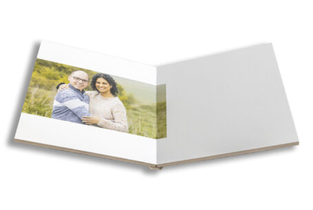Unique Wedding Guest Book made from the images taken at the pre-wedding shoot