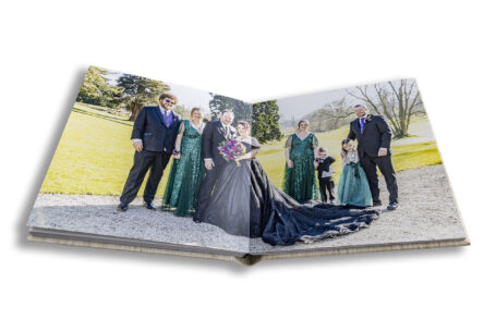 Warwickshire Wedding image of the happy couple and their close family by John Fox Wedding Photography