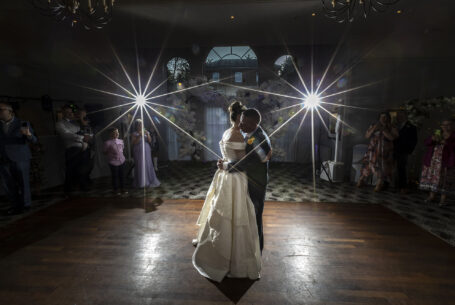 Wedding Photography in Buckinghamshire. Bride and groom having their first dance. Milton Keynes' wedding.