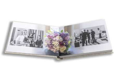 Wedding album - showing the image from the wedding day and telling a story